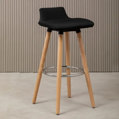 The Range Stockholm Black Bar Stool - Black