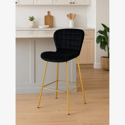 The Range Warton Bar Chair - Black