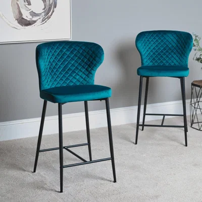 The Range Harley Bar Stool (Set Of 2) - Teal