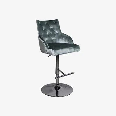 The Range Drake Gas Lift Barstool - Pewter
