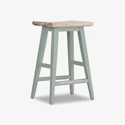 The Range Florence Breakfast Bar Stool 65cm Tall - Sage Green