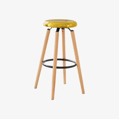 The Range Bar Stool with Metal Seat - Gold