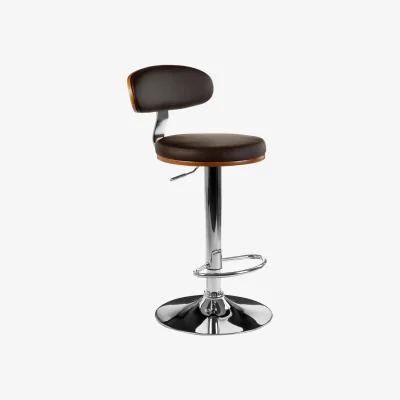 The Range Parkar Bentwood Brown Bar Chair With Oval Back - Brown