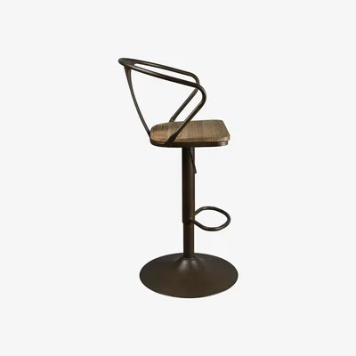 The Range Industrial Bar Chair - Dark Brown