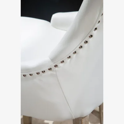 The Range Kensington Townhouse Stud Detail Bar Chair - White
