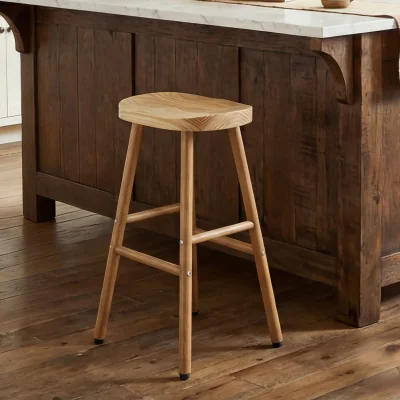 The Range Radley Bar Stool - Pine Wood