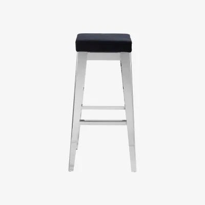 The Range Horizon Silver Bar Stool - Silver