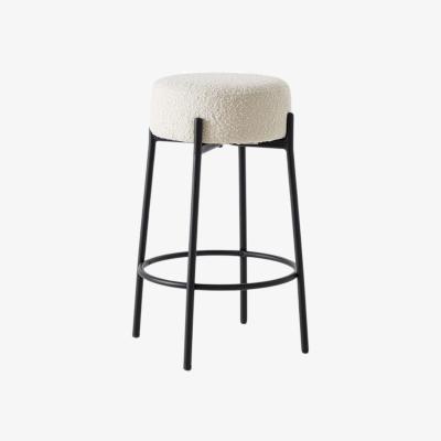 The Range Cosy Woolen Barstool - White