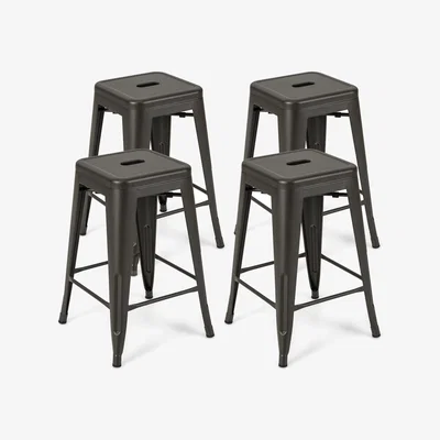 The Range 4 Piece Bar Stools Set - Green