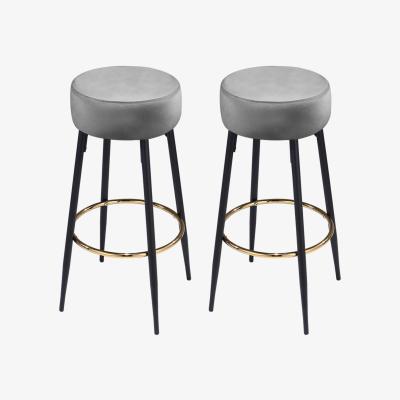 The Range Set of 2 Bar Stools - Grey