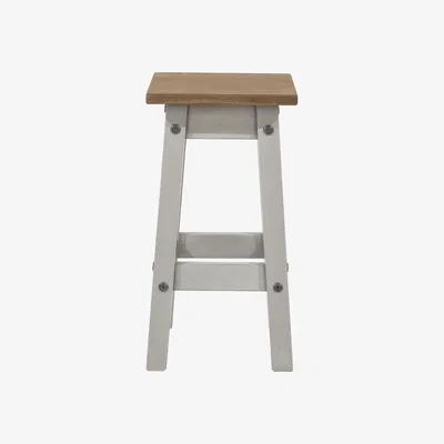 The Range Corona Low Kitchen Stool Set - Grey