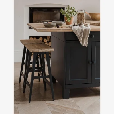 The Range Florence Breakfast Bar Stool 65cm Tall - Navy Blue