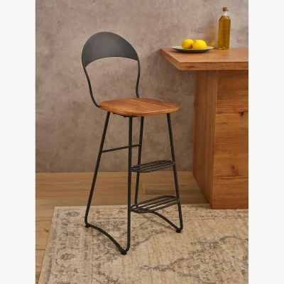 The Range New Foundry Bar Chair - Grey