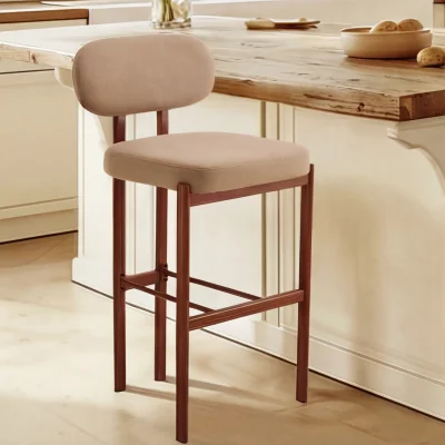 The Range Hugo Bar Stool - Walnut