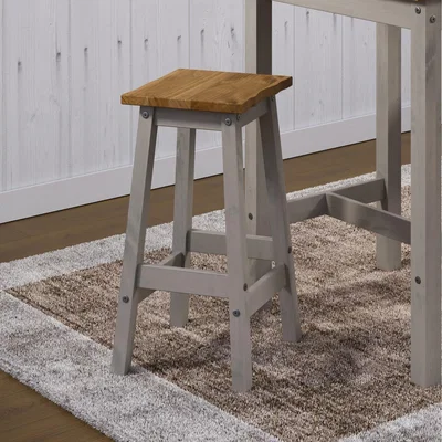 The Range Corona live edge high breakfast stools (pair) - Black