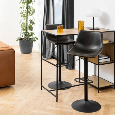 The Range I_Oregon Bar Stool One Supplied - Black