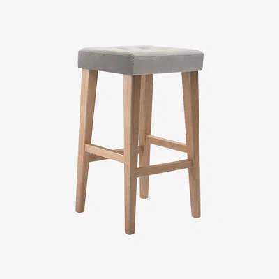 Sofa.com Buttons Bar Stool in Nimbus Aquaclean Clever Velvet