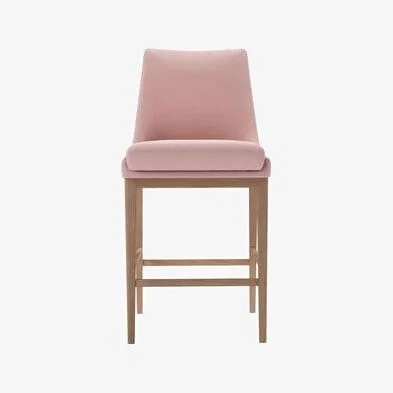 Sofa.com Basil Bar Stool in Rhubarb Smart Cotton