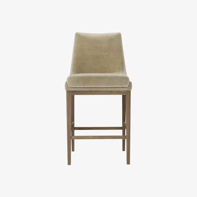 Sofa.com Basil Bar Stool in Apollo Easy Care Velvet - sofa.com