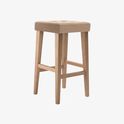 Sofa.com Buttons Bar Stool in Rosewater Organic Smart Cotton