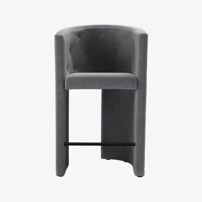 Sofa.com Coco Bar Stool in Thatch Smart Velvet