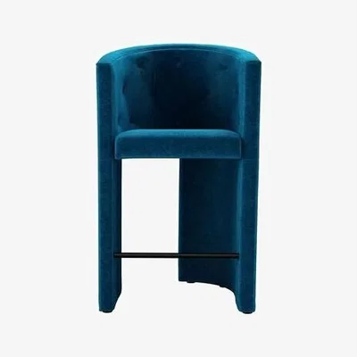 Sofa.com Coco Bar Stool in Scuba Smart Velvet