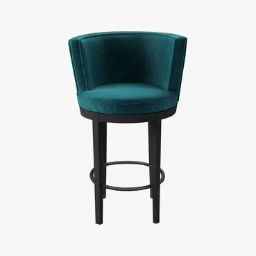 Sofa.com Margaux Bar Stool in Neptune Smart Velvet
