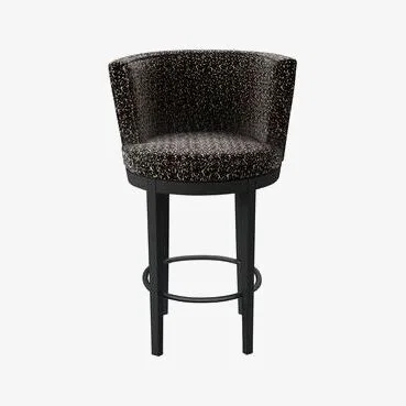 Sofa.com Margaux Bar Stool in Dark Natural Leopard