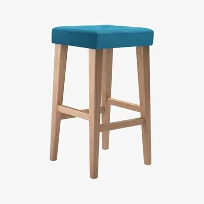 Sofa.com Buttons Bar Stool in Marina Brushed Linen Cotton