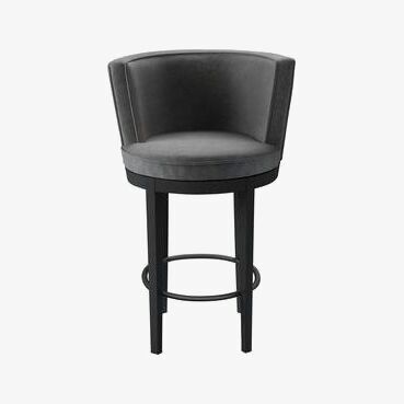 Sofa.com Margaux Bar Stool in Earl Grey Smart Velvet