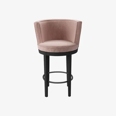 Sofa.com Margaux Tall Stool in Pavilion Pink Brushstroke - sofa.com