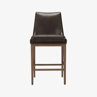 Sofa.com Basil Bar Stool in Espresso Bellwether Leather