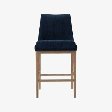 Sofa.com Basil Bar Stool in Channel Blue Sandgate