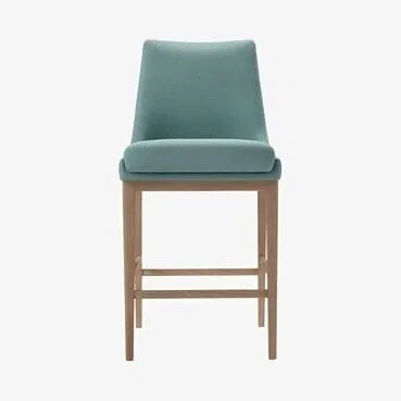 Sofa.com Basil Bar Stool in Eucalyptus Smart Cotton