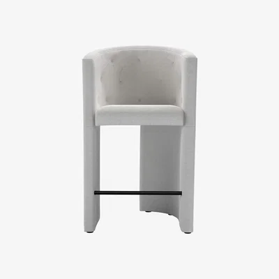 Sofa.com Coco Bar Stool in Rosewater Organic Smart Cotton
