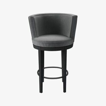 Sofa.com Margaux Bar Stool in Thatch Smart Velvet