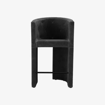 Sofa.com Coco Bar Stool in Raven Speckled Chenille