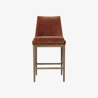 Sofa.com Basil Bar Stool in Pomegranate Bubble Velvet