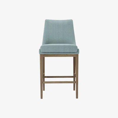 Sofa.com Basil Bar Stool in Coastal House Herringbone Weave - sofa.com