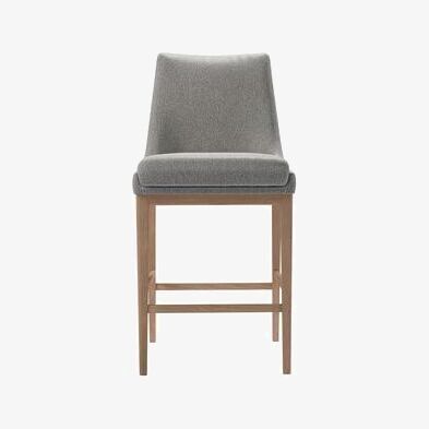 Sofa.com Basil Bar Stool in Abalone Smart Slubby Cotton