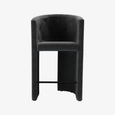 Sofa.com Coco Bar Stool in Armour Smart Velvet