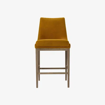 Sofa.com Basil Tall Stool Stool in Amber Smart Velvet - sofa.com