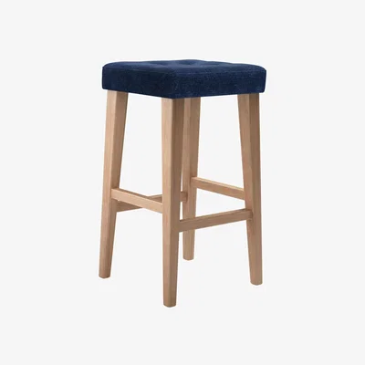 Sofa.com Buttons Bar Stool in Port Royal Aquaclean Clever Chenille