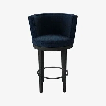 Sofa.com Margaux Bar Stool in Channel Blue Sandgate