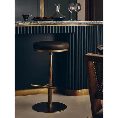 Soho Home Wardell Barstool - Leather, UK