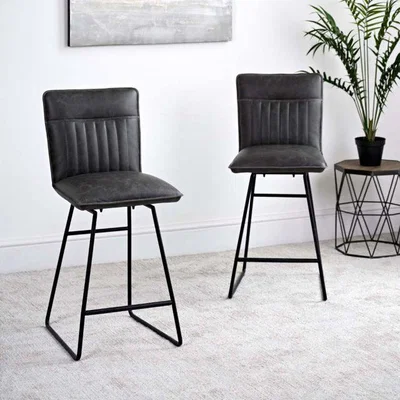 Woods Furniture Hardy Bar Stool - Grey Set of 2