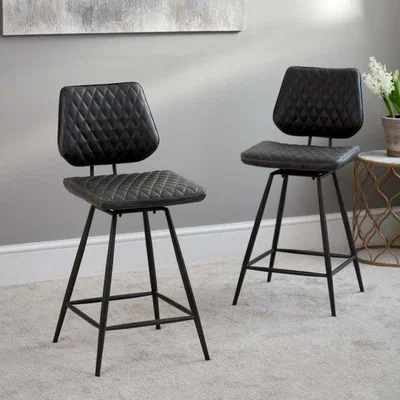 Woods Furniture Digby Bar Stool - Grey Set of 2