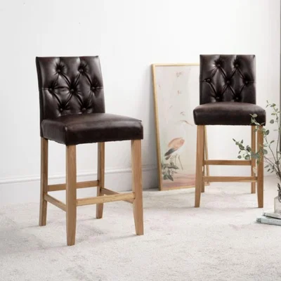 Woods Furniture James Bar Stool - Chestnut Brown Set of 2