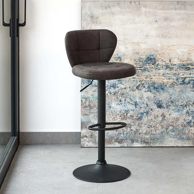 Woods Furniture Curve Bar Stool in Grey