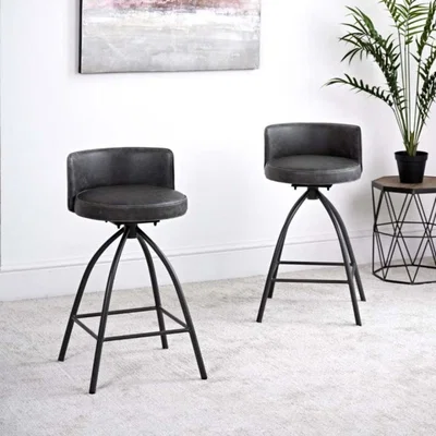 Woods Furniture Douglas Bar Stool - Grey Set of 2